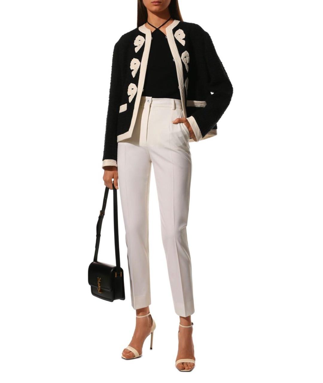 DOLCE&GABBANA Белые шерстяные брюки узкие, фото 6