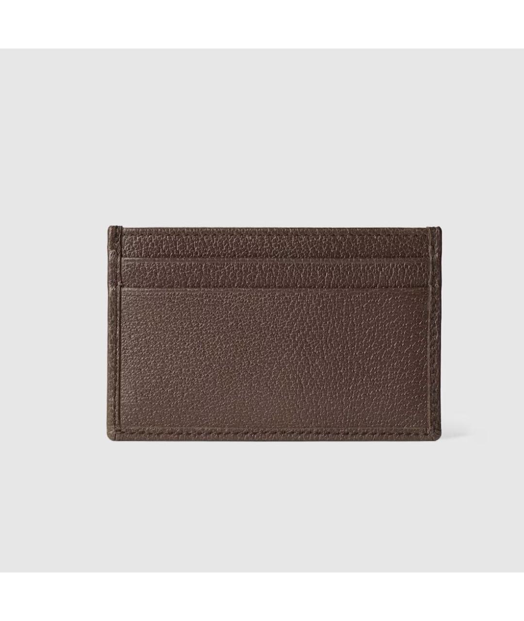 GUCCI Коричневый кожаный кардхолдер, фото 4