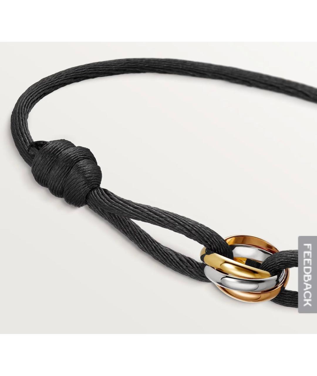 CARTIER Черный браслет из желтого золота, фото 2