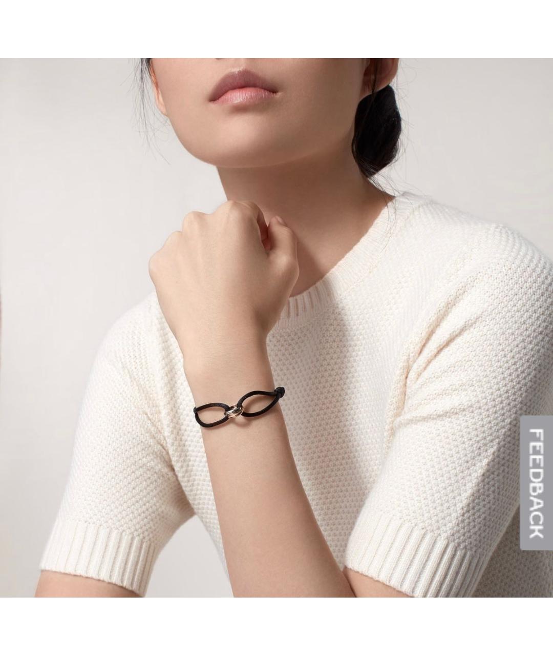 CARTIER Черный браслет из желтого золота, фото 4