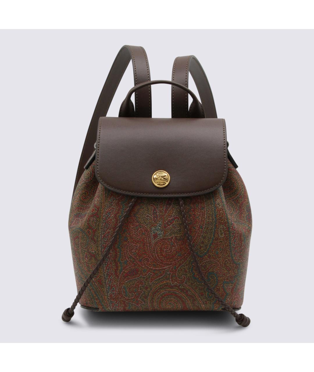 ETRO Коричневый хлопковый рюкзак, фото 5