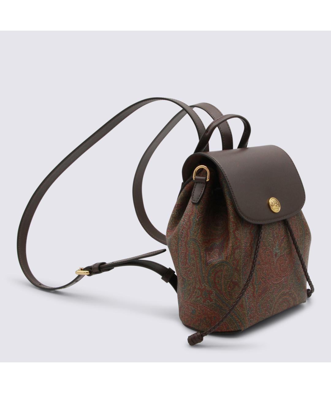 ETRO Коричневый хлопковый рюкзак, фото 2