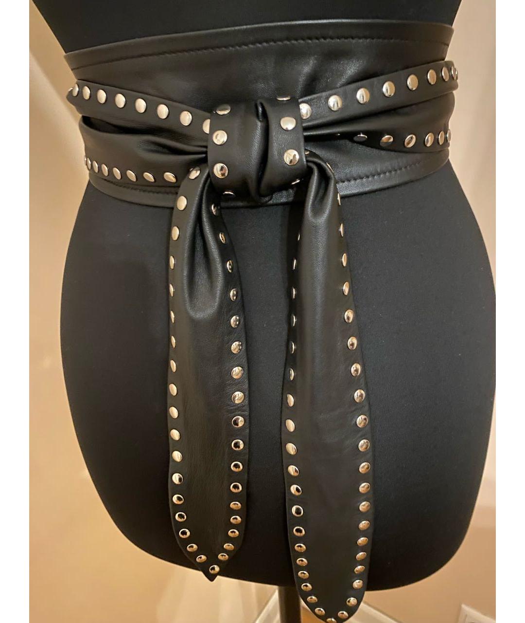 IRO Черный кожаный ремень, фото 9