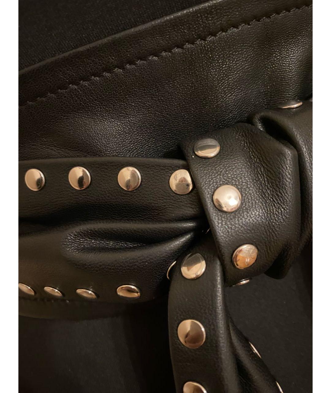 IRO Черный кожаный ремень, фото 7