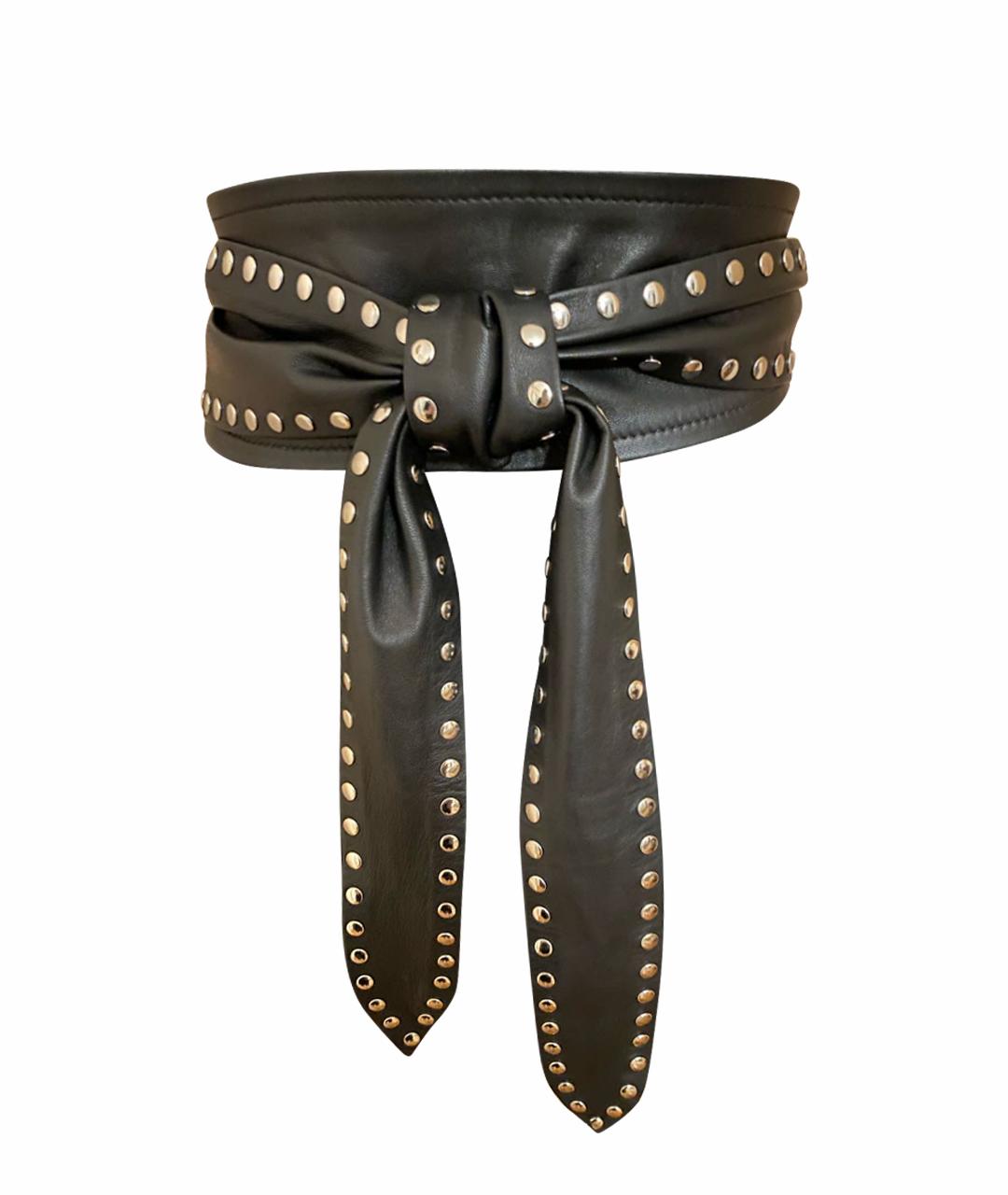 IRO Черный кожаный ремень, фото 1