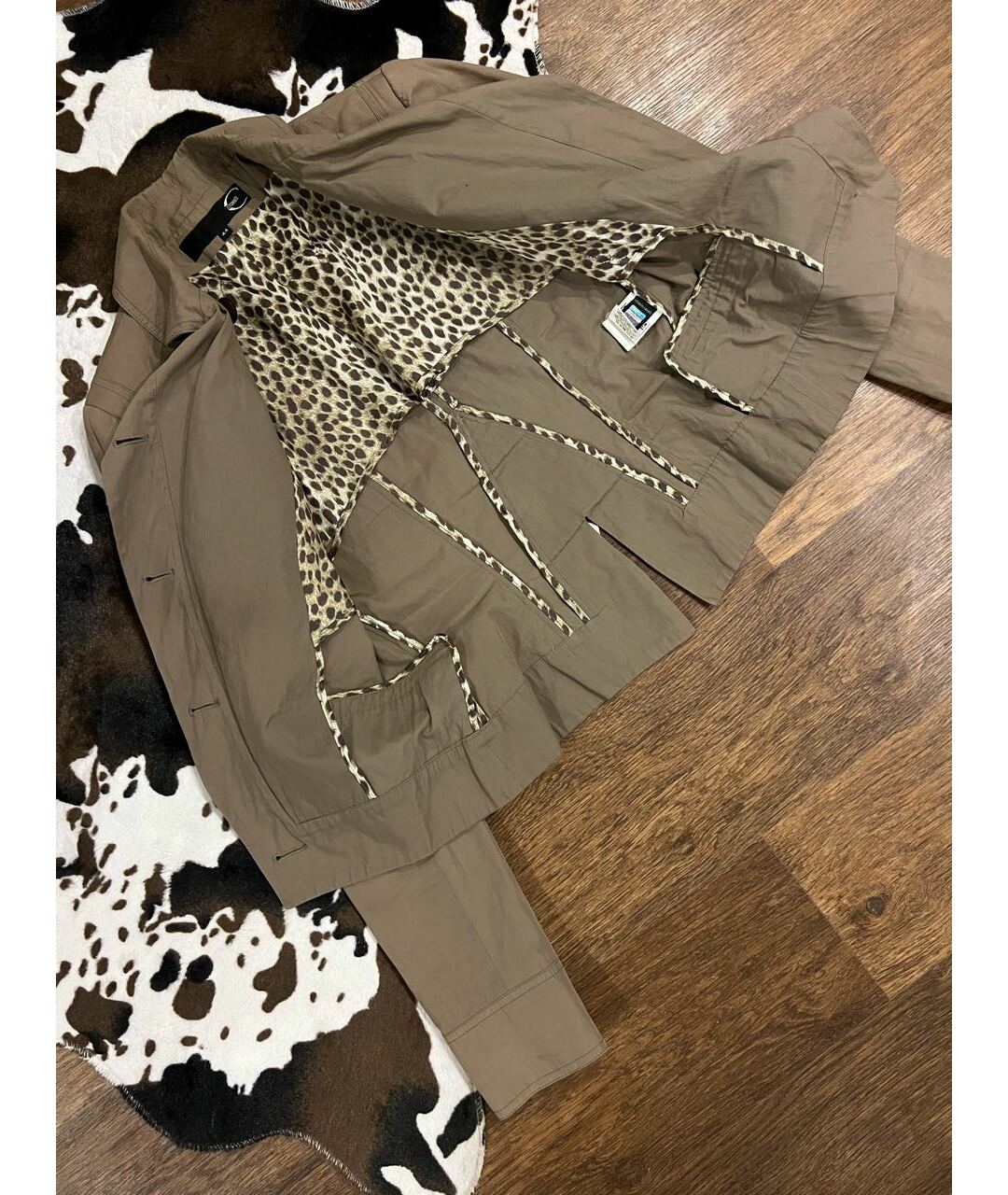 JUST CAVALLI Серая хлопковая куртка, фото 3