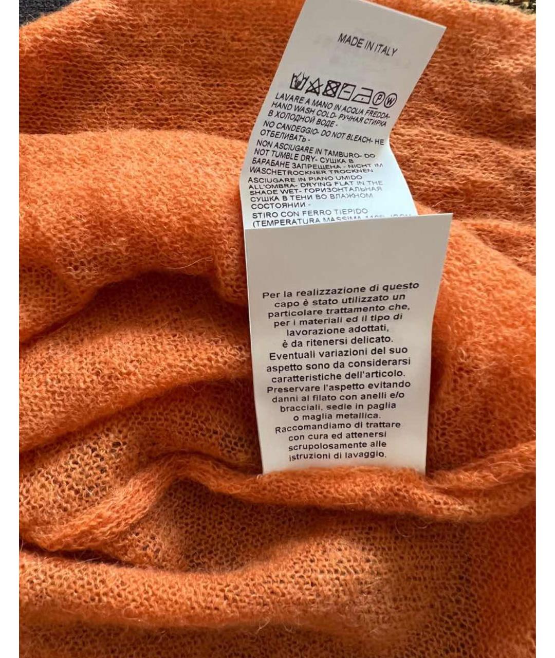 'S MAX MARA Оранжевый шерстяной джемпер / свитер, фото 3