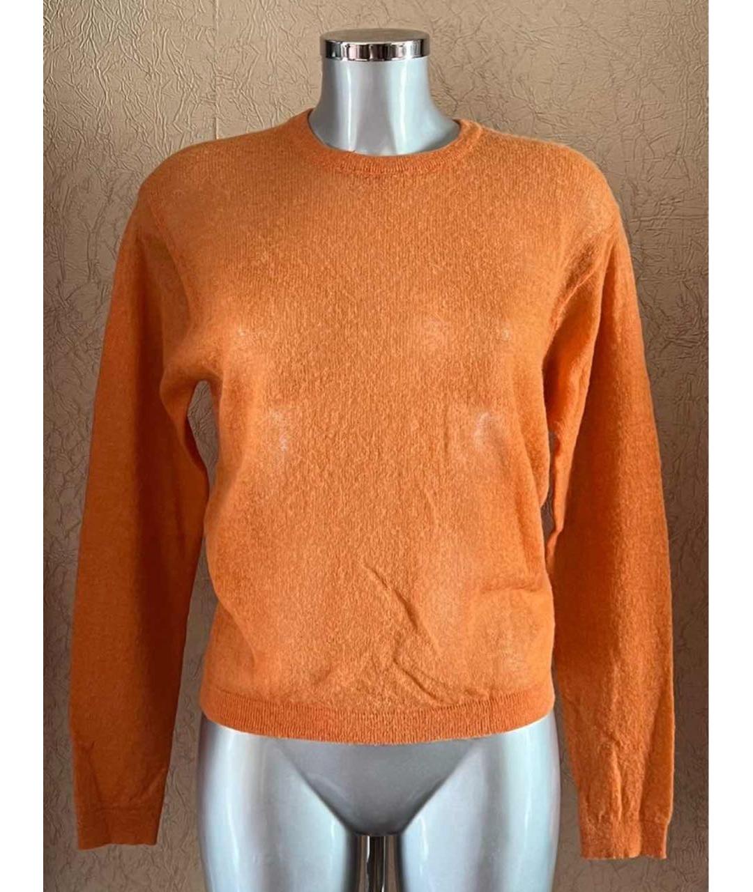 'S MAX MARA Оранжевый шерстяной джемпер / свитер, фото 4