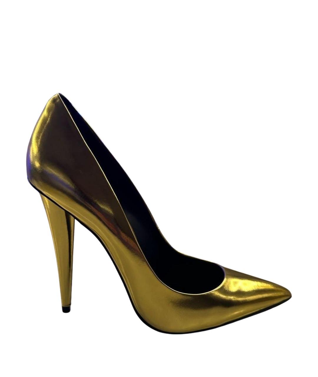 GIUSEPPE ZANOTTI DESIGN Золотые туфли из искусственной кожи, фото 1