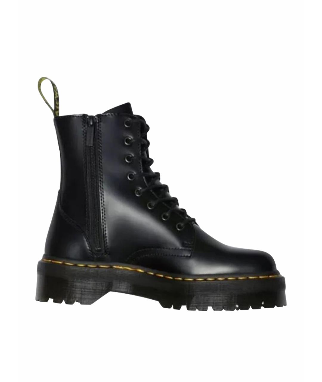 DR. MARTENS Черные кожаные высокие ботинки, фото 1