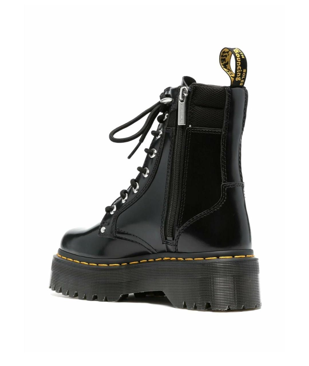DR. MARTENS Черные кожаные высокие ботинки, фото 4