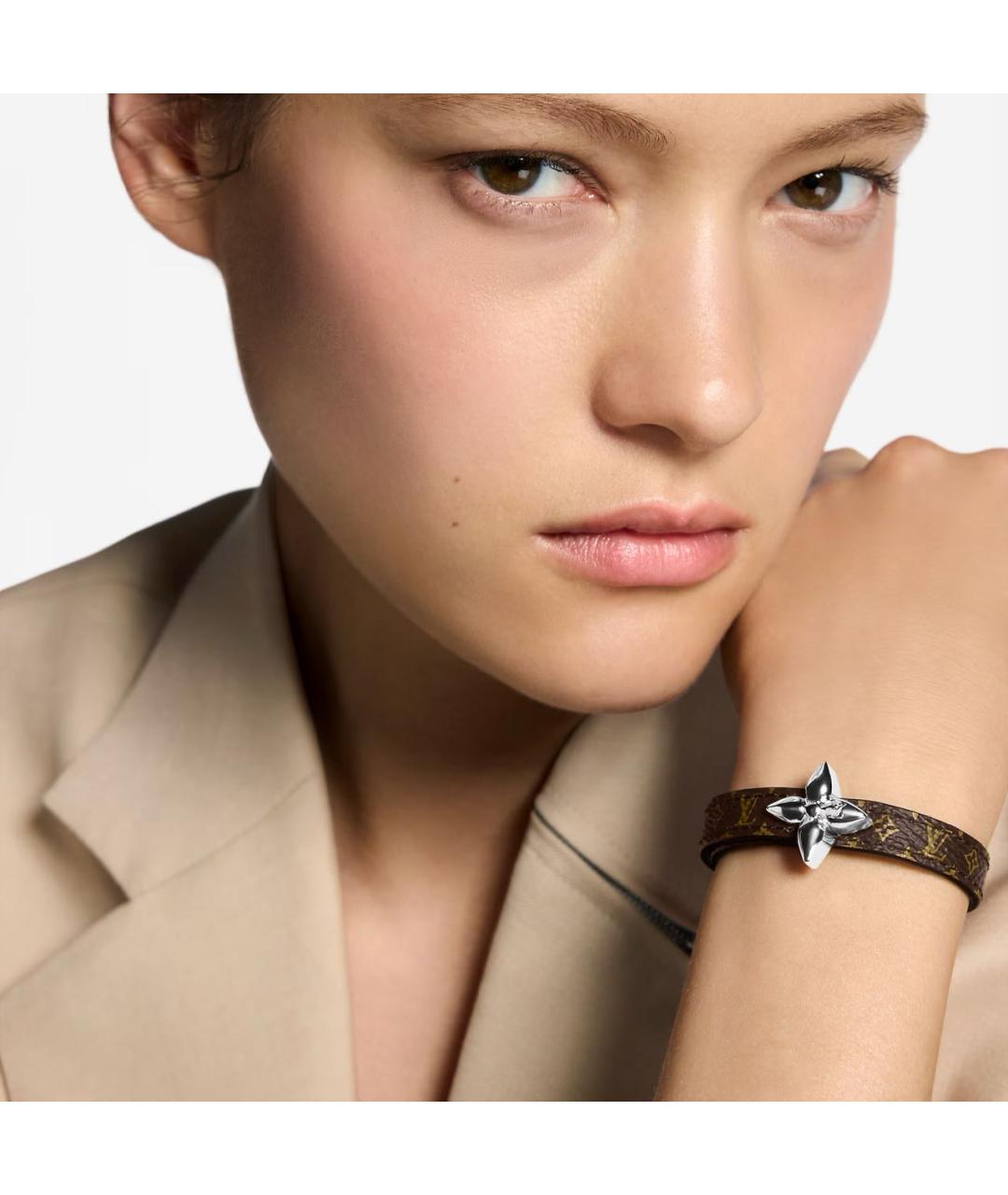 LOUIS VUITTON Коричневый браслет, фото 3