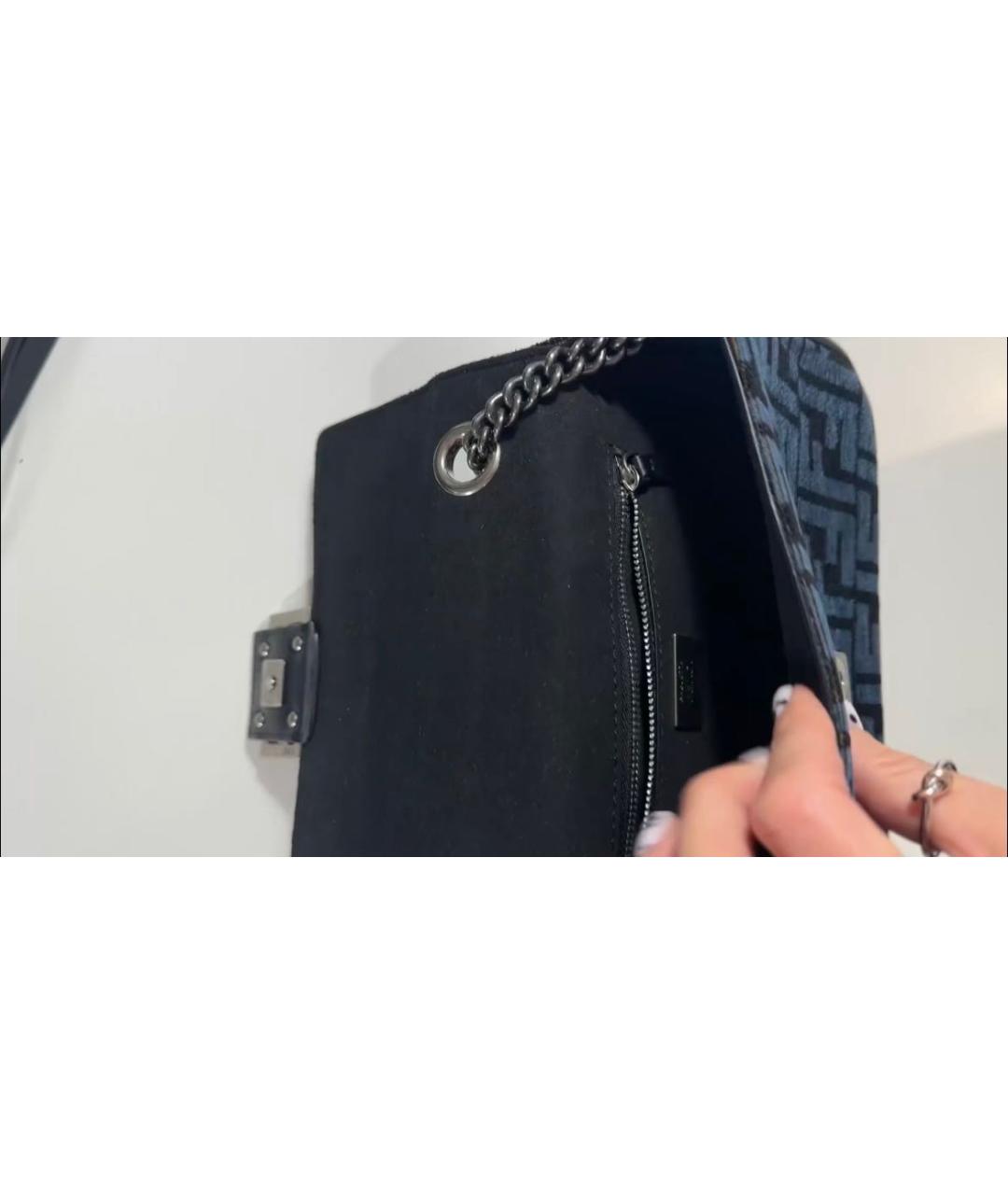 FENDI Синяя сумка через плечо, фото 7