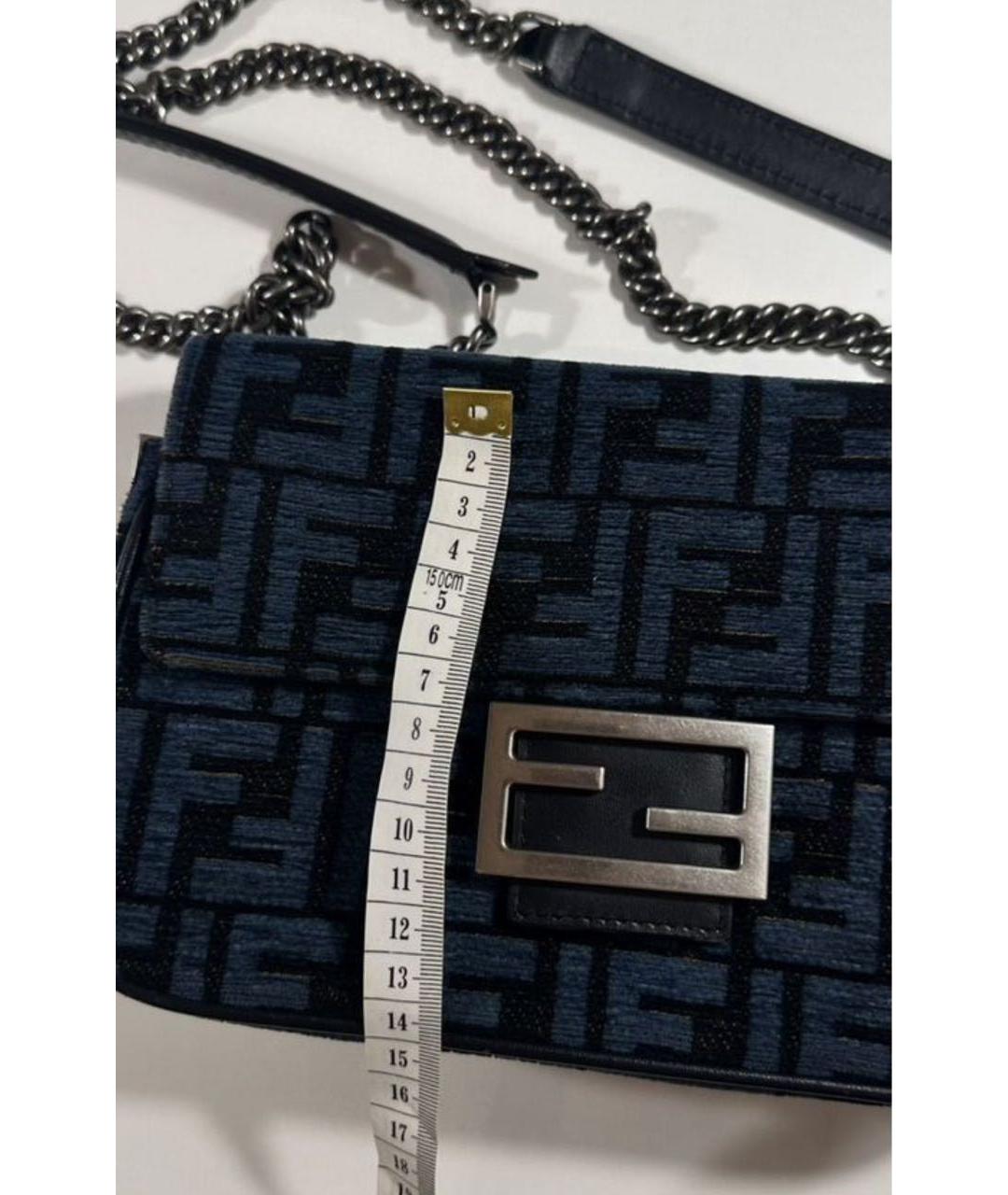 FENDI Синяя сумка через плечо, фото 4