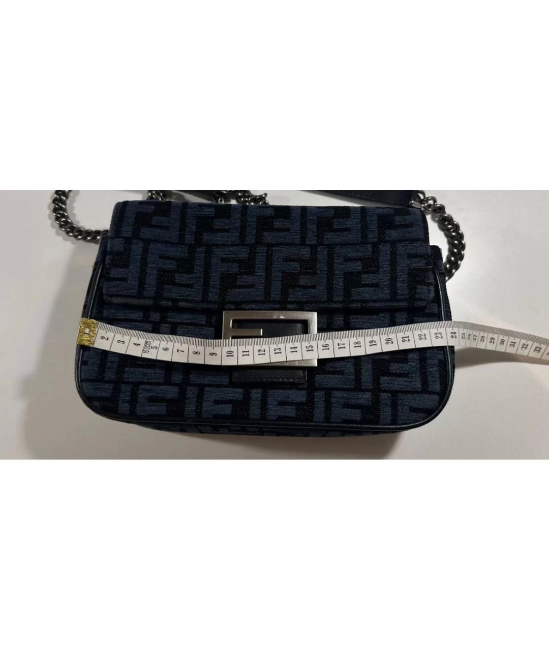 FENDI Синяя сумка через плечо, фото 3