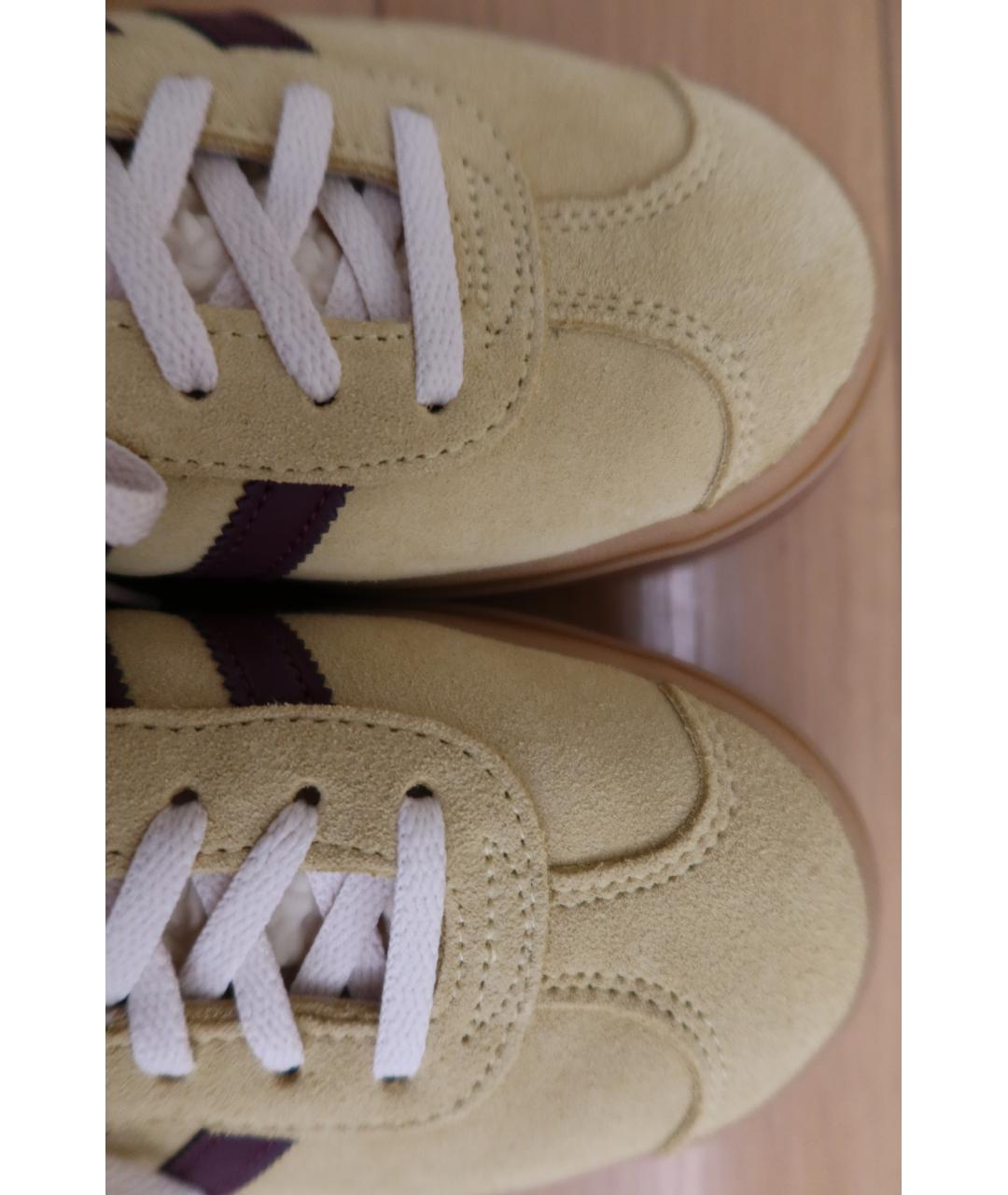 ADIDAS Желтые замшевые кеды, фото 3