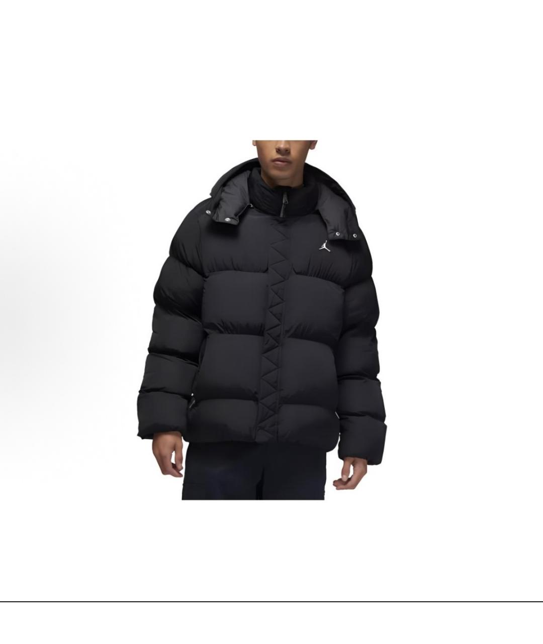 JORDAN Черная атласная куртка, фото 3