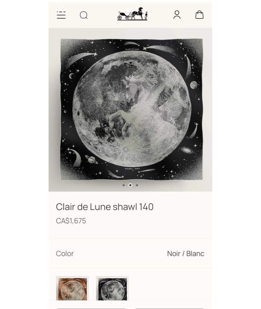 HERMES Серый кашемировый платок, фото 2