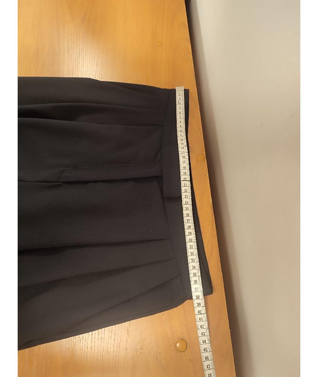 COS Темно-синие шерстяные брюки широкие, фото 6