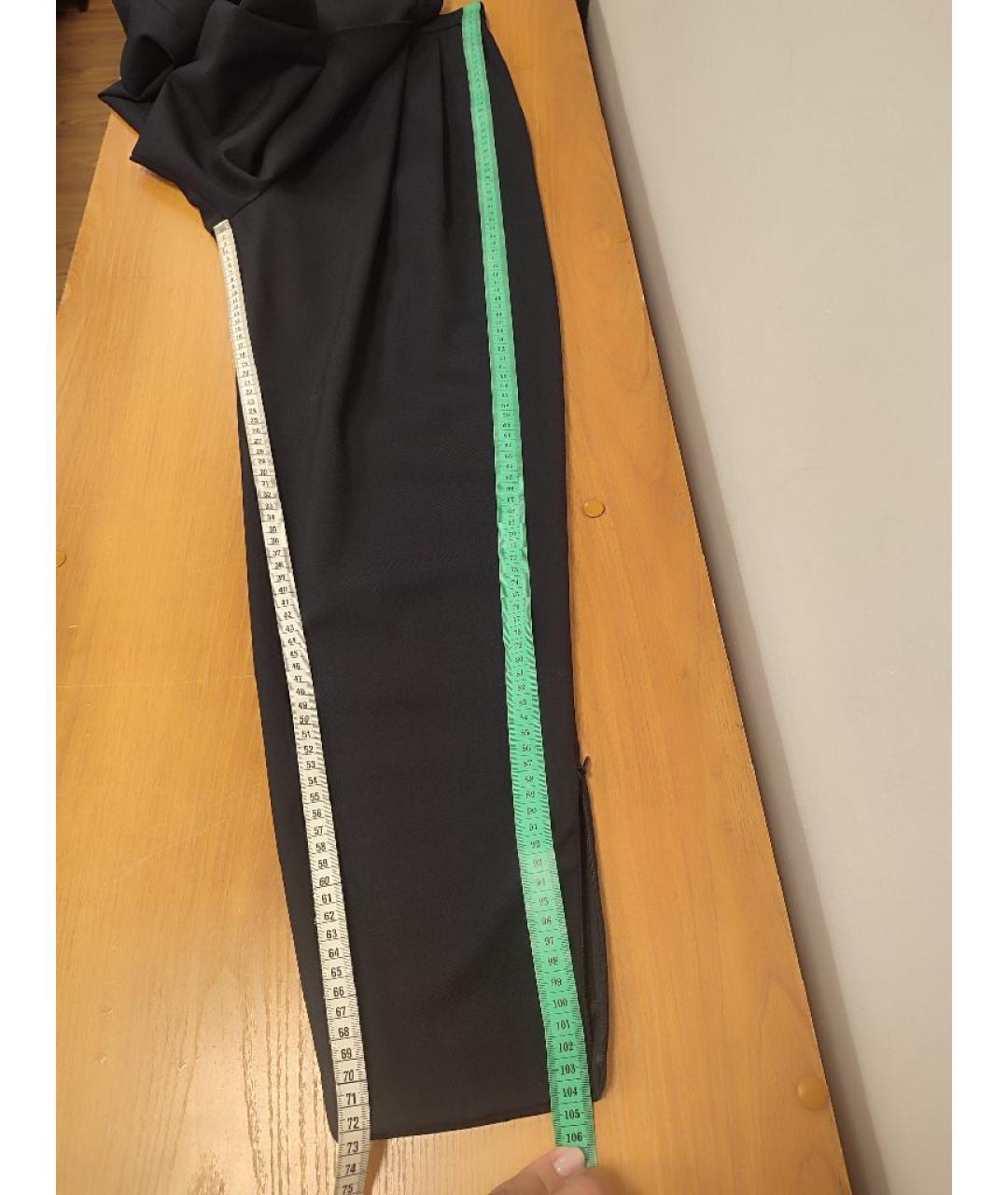 COS Темно-синие шерстяные брюки широкие, фото 8