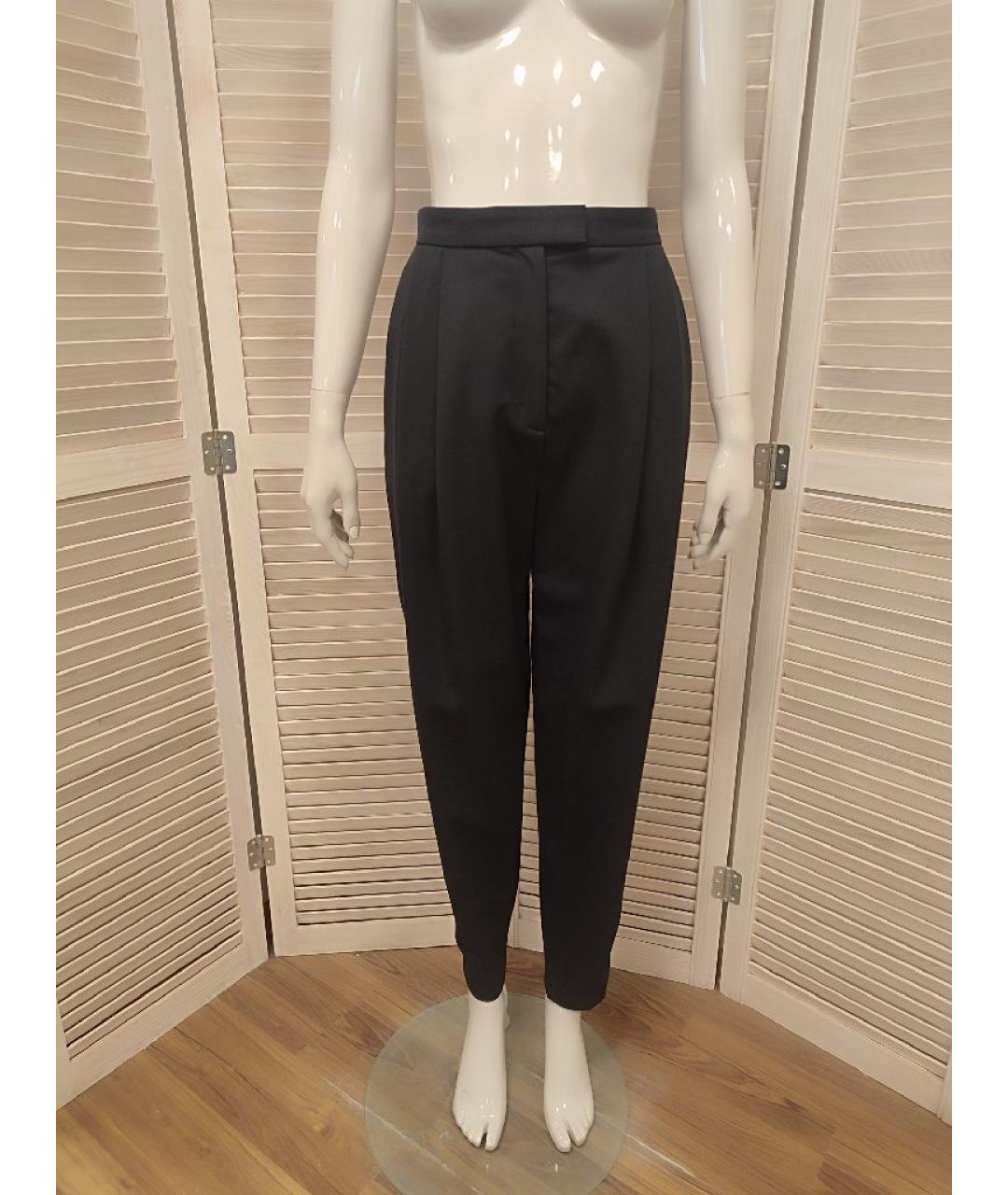 COS Темно-синие шерстяные брюки широкие, фото 10