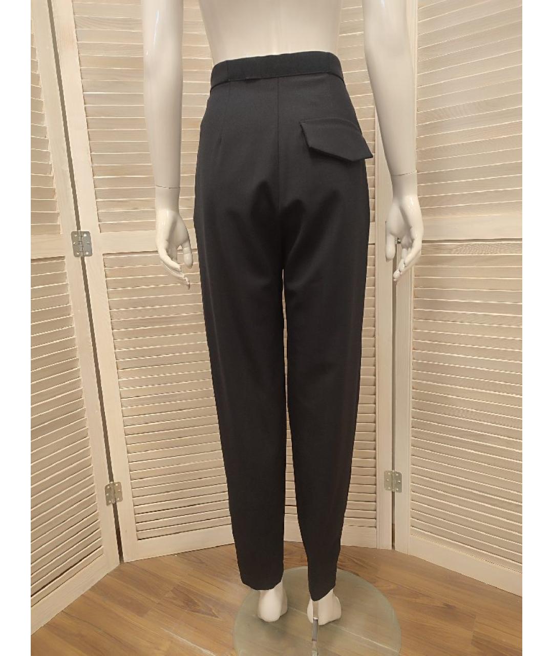 COS Темно-синие шерстяные брюки широкие, фото 2