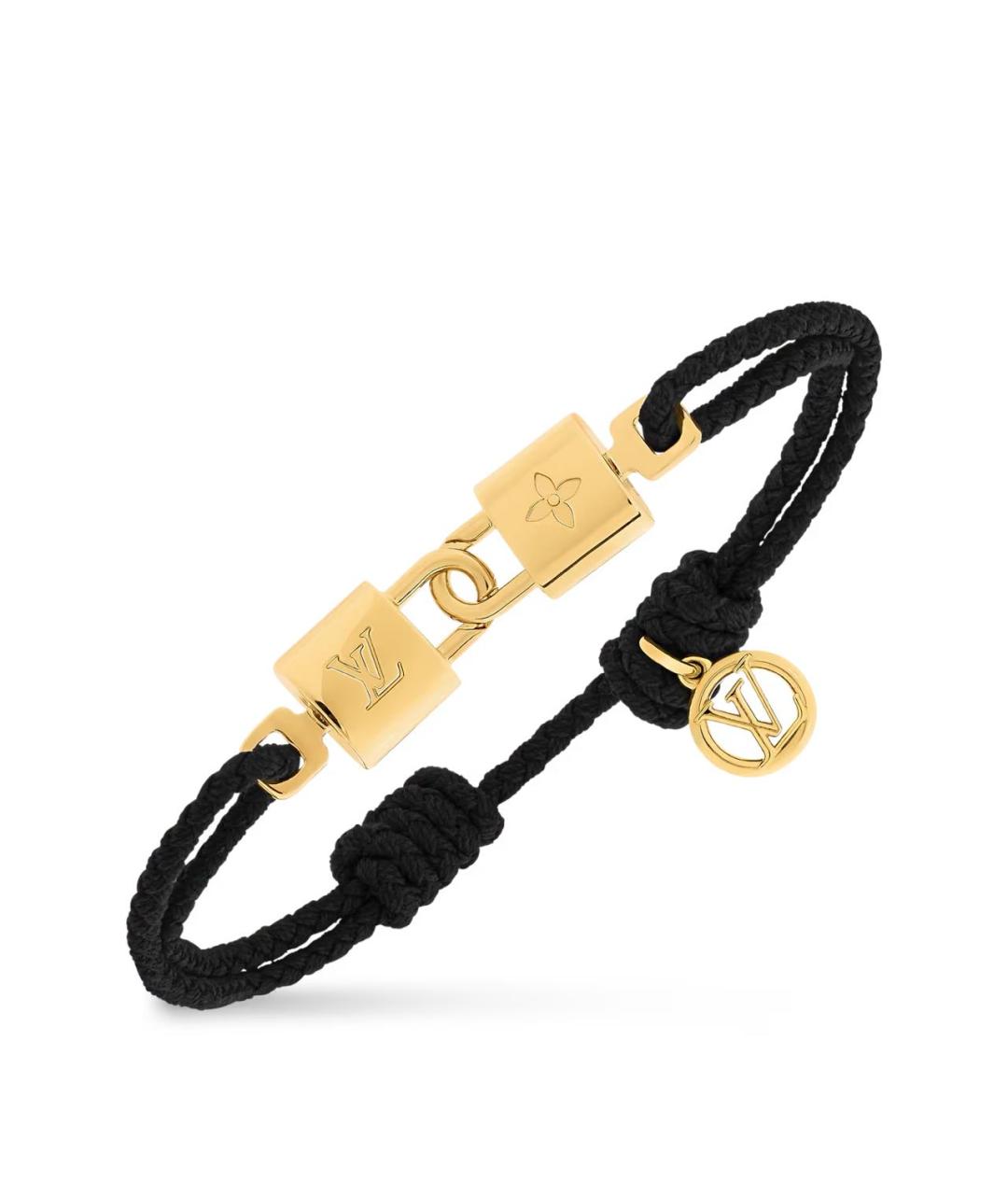 LOUIS VUITTON Черный металлический браслет, фото 2