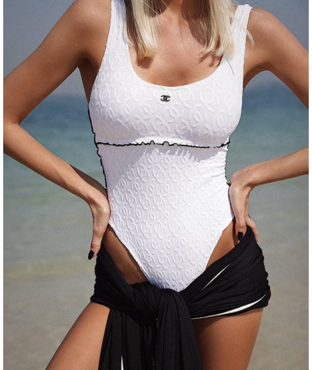 CHANEL Белый купальник, фото 2