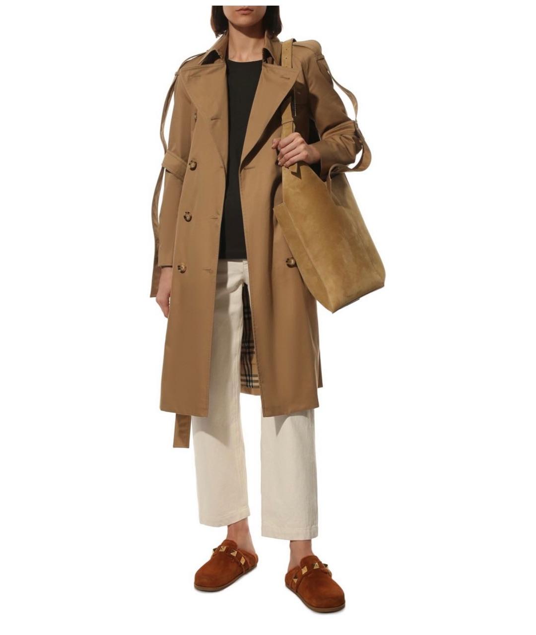 VALENTINO Коричневые замшевые сабо, фото 5