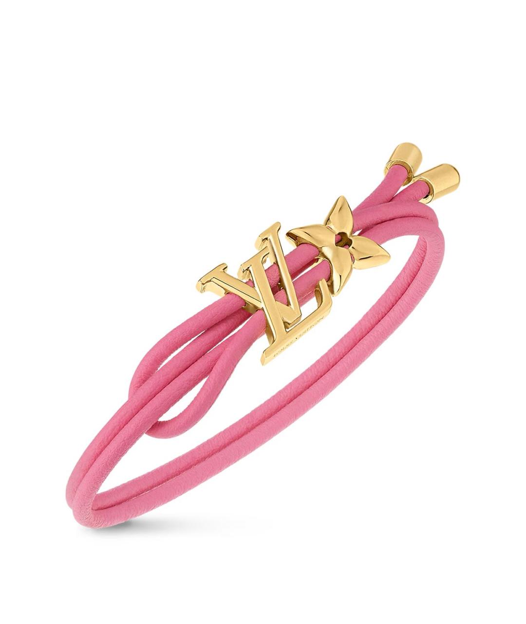 LOUIS VUITTON Розовый металлический браслет, фото 2