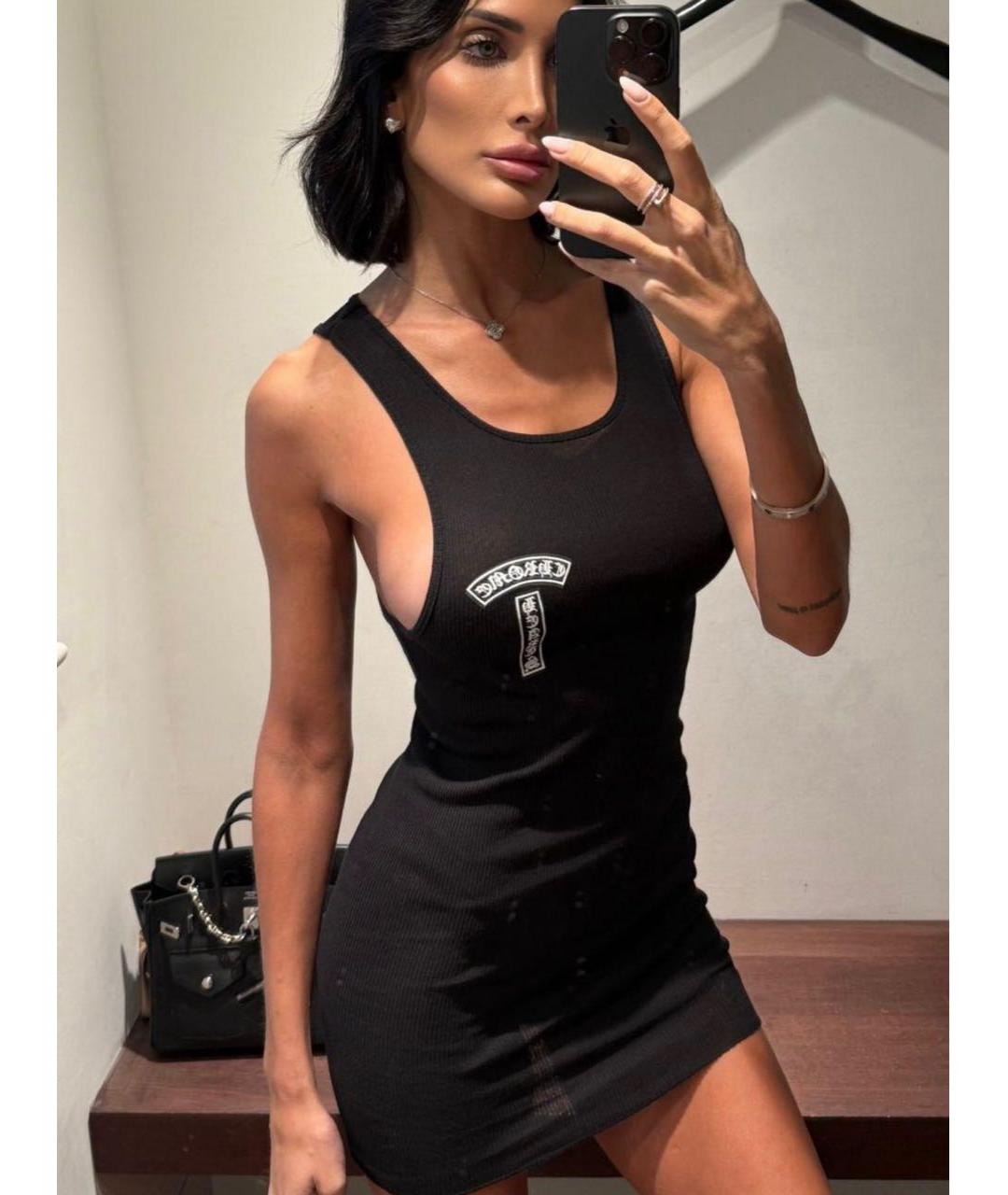 CHROME HEARTS Белая хлопковая майка, фото 3