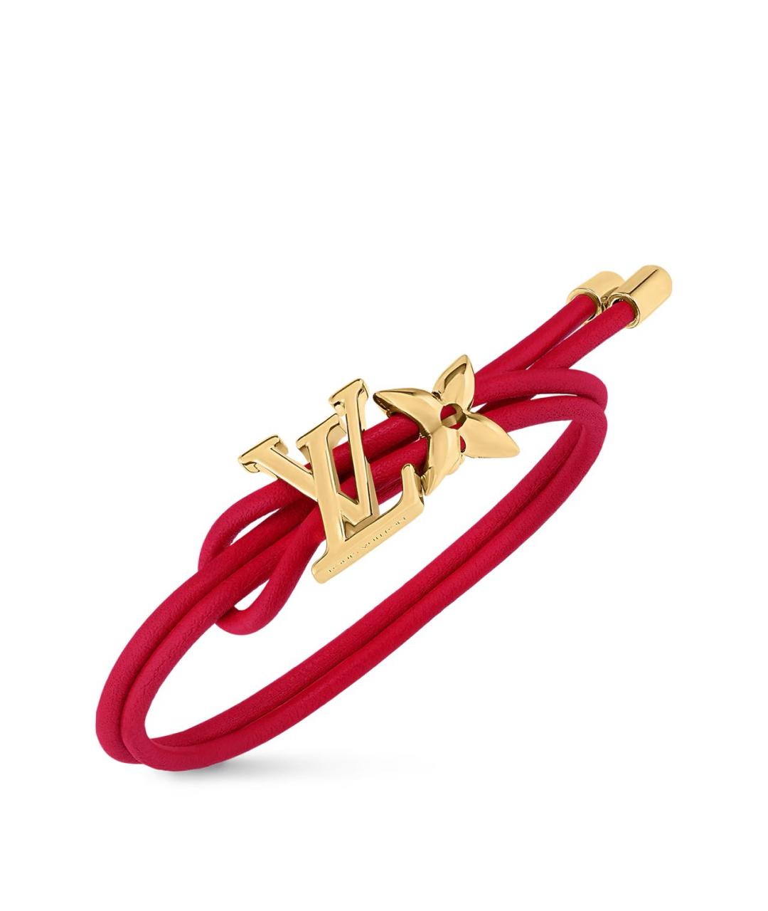 LOUIS VUITTON Красный металлический браслет, фото 2