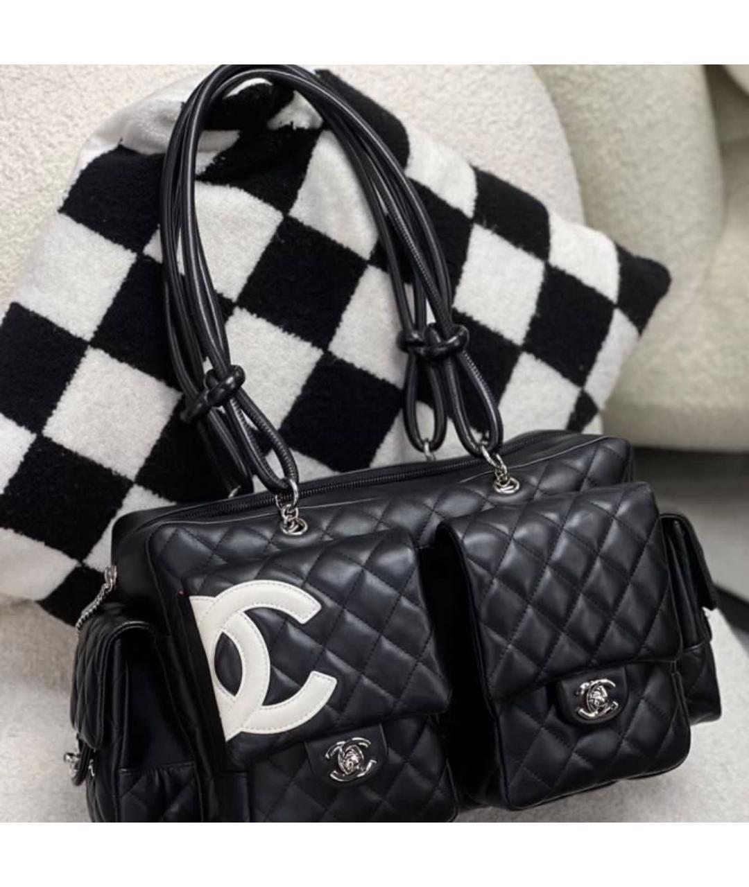 CHANEL Черная кожаная сумка через плечо, фото 2