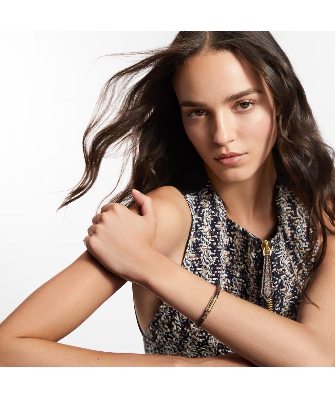 LOUIS VUITTON Коричневый браслет, фото 3