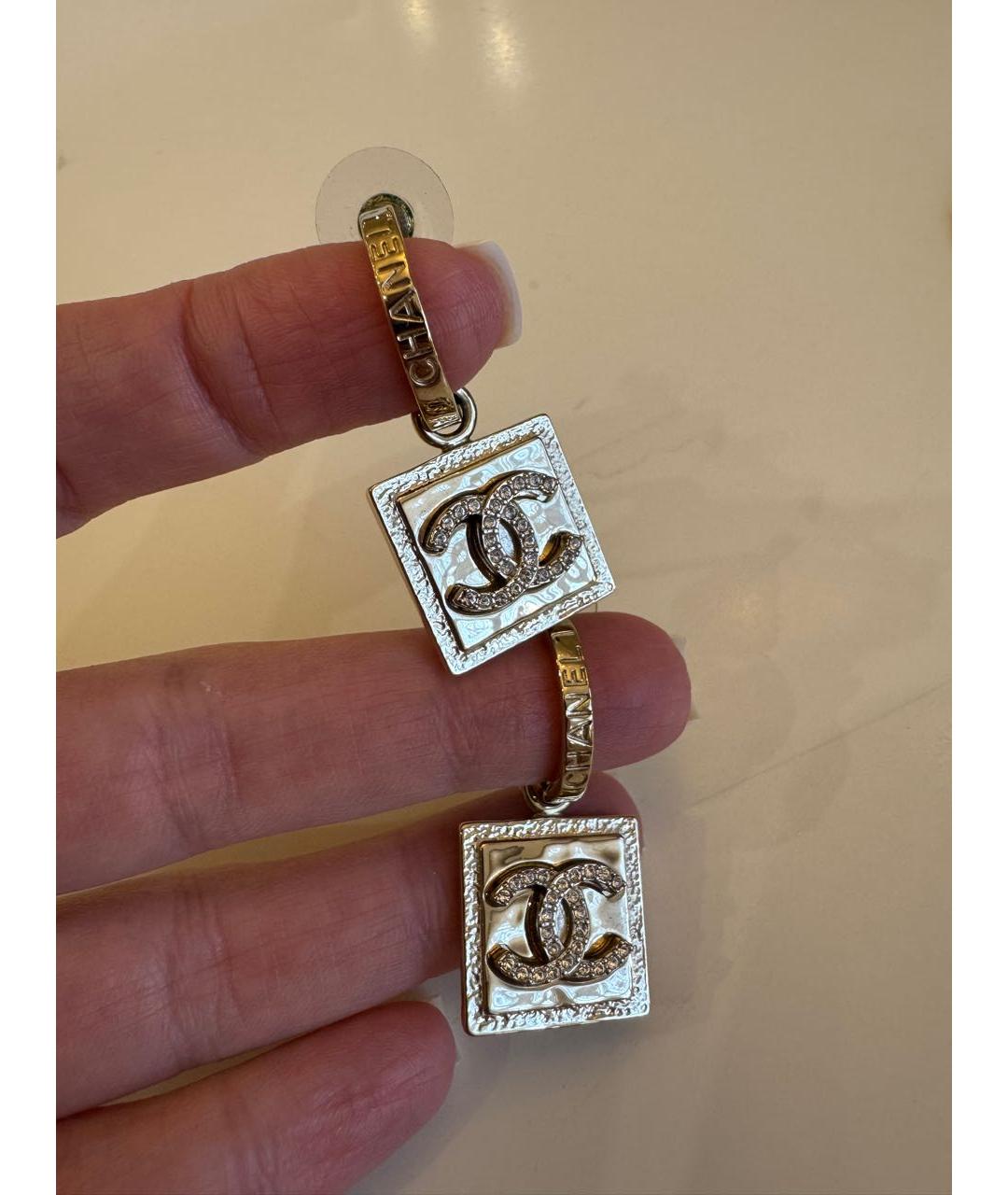 CHANEL Золотые серьги, фото 6