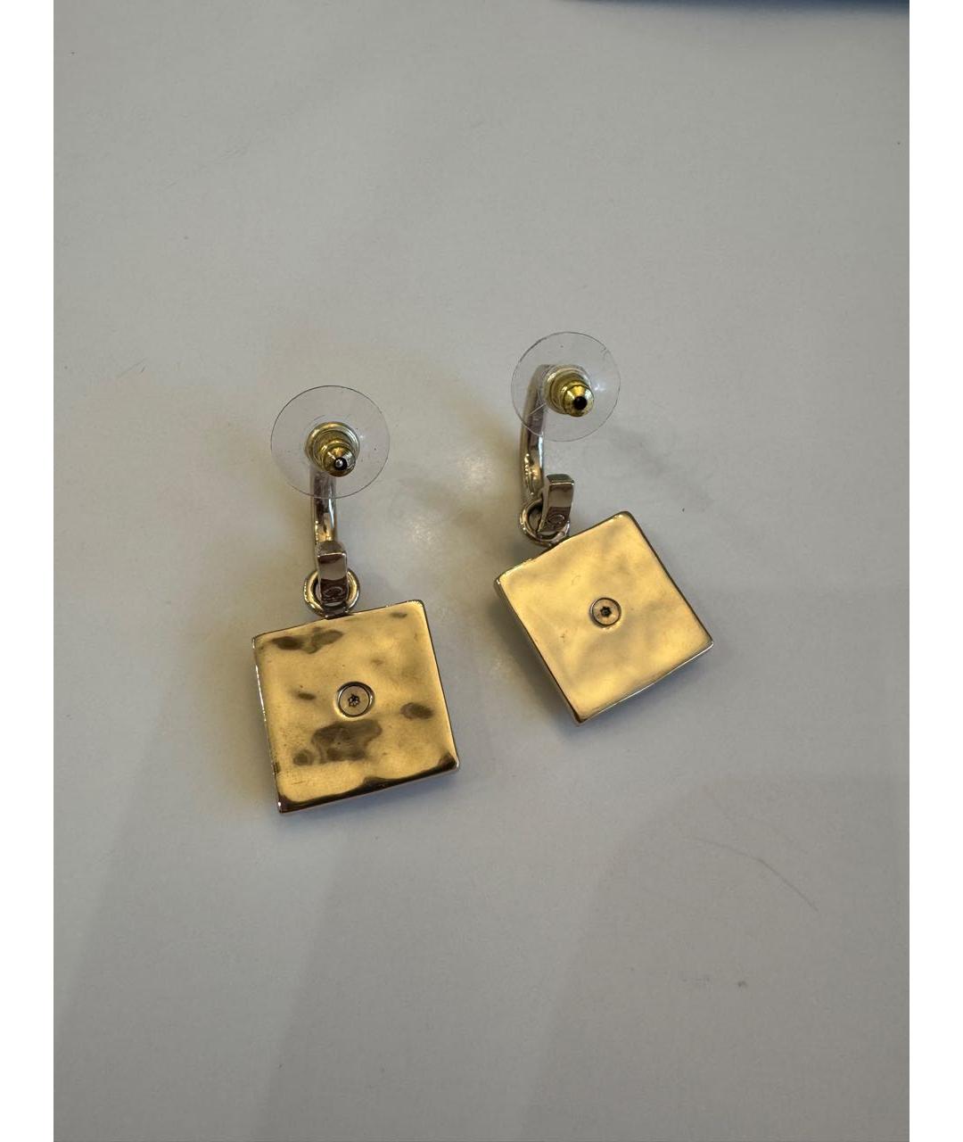 CHANEL Золотые серьги, фото 2