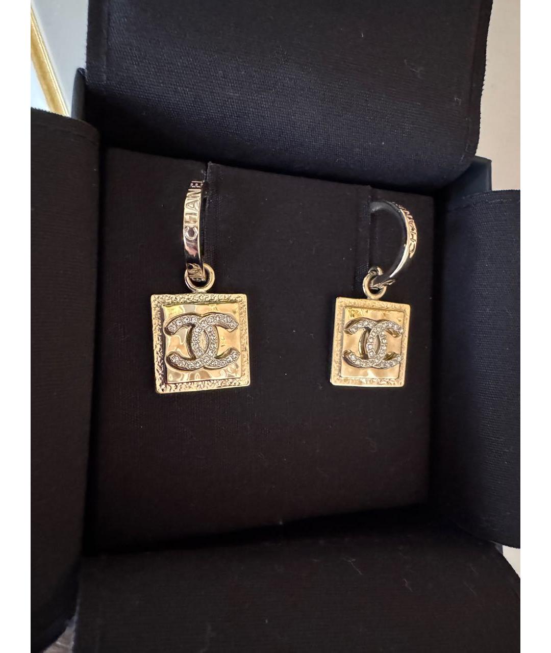 CHANEL Золотые серьги, фото 4