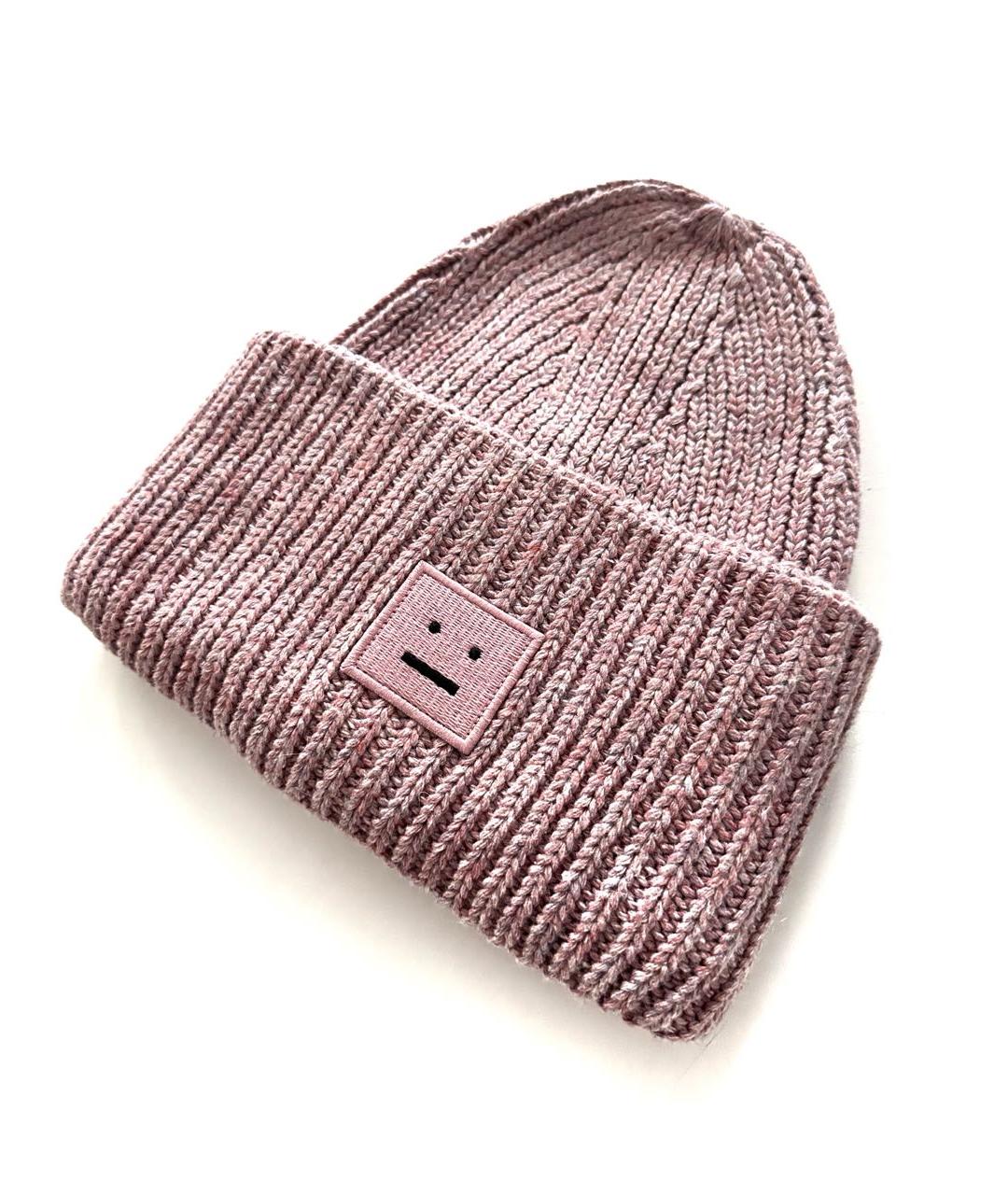 ACNE STUDIOS Розовая шерстяная шапка, фото 2