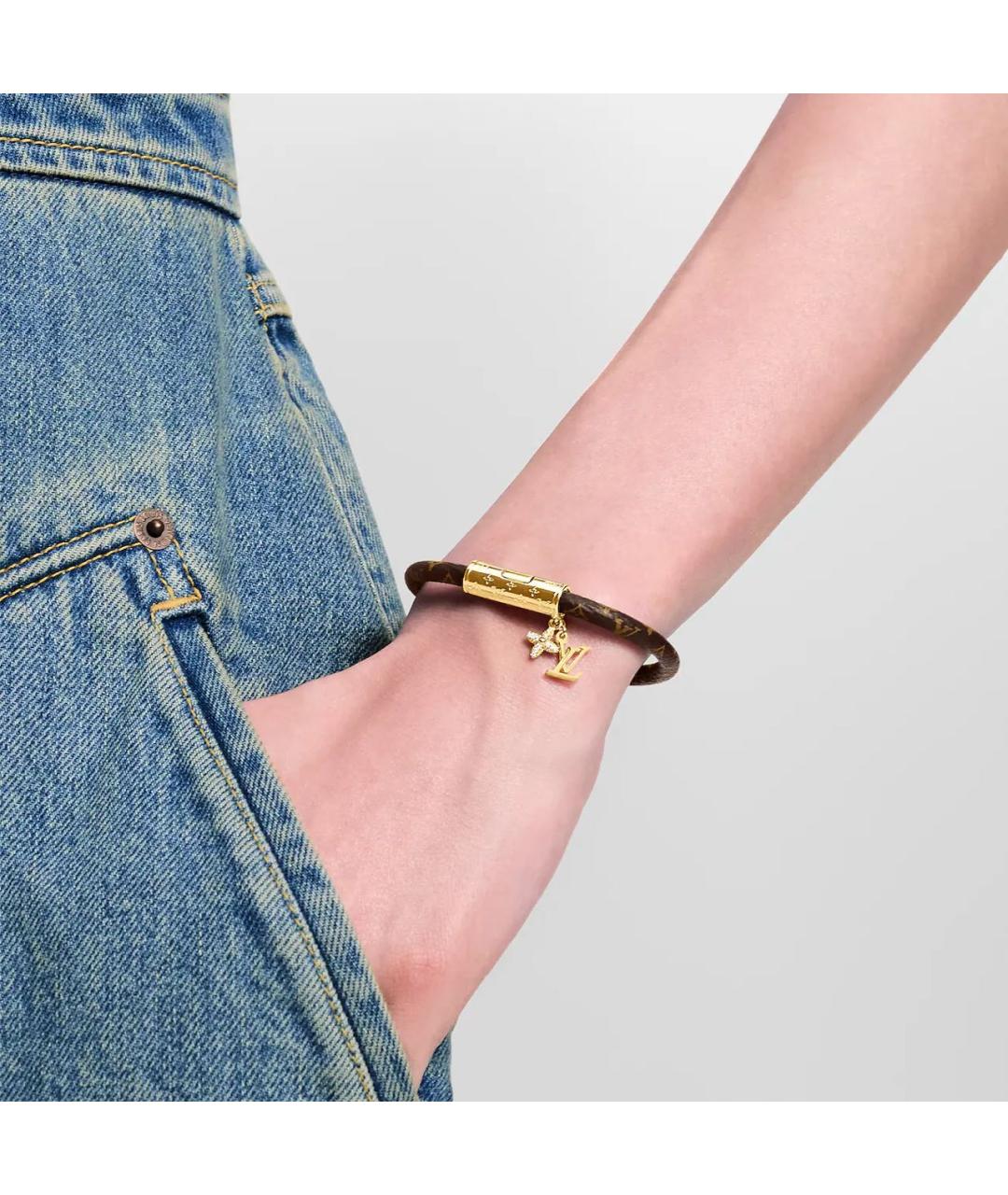 LOUIS VUITTON Коричневый браслет, фото 3