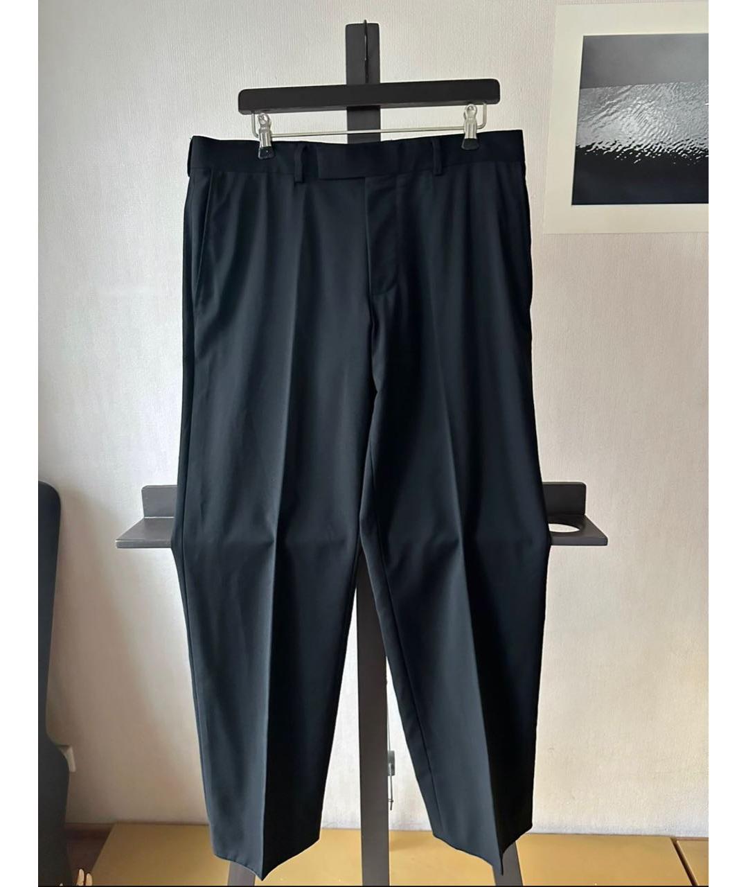 HUGO BOSS Черные шерстяные повседневные брюки, фото 9