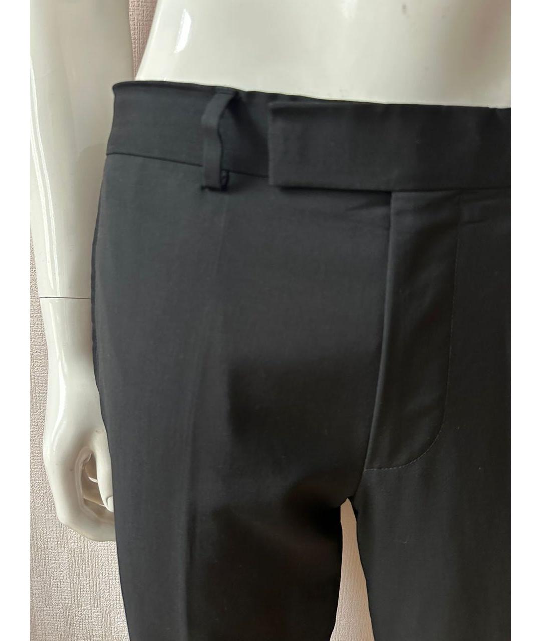 HUGO BOSS Черные шерстяные повседневные брюки, фото 5