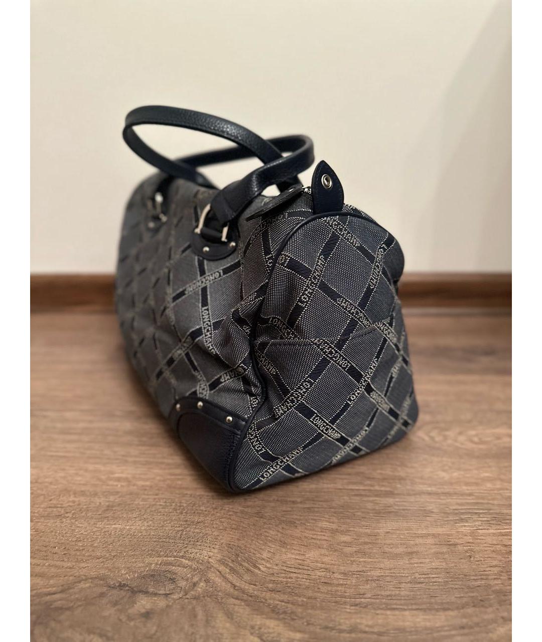 LONGCHAMP Темно-синяя сумка с короткими ручками, фото 2