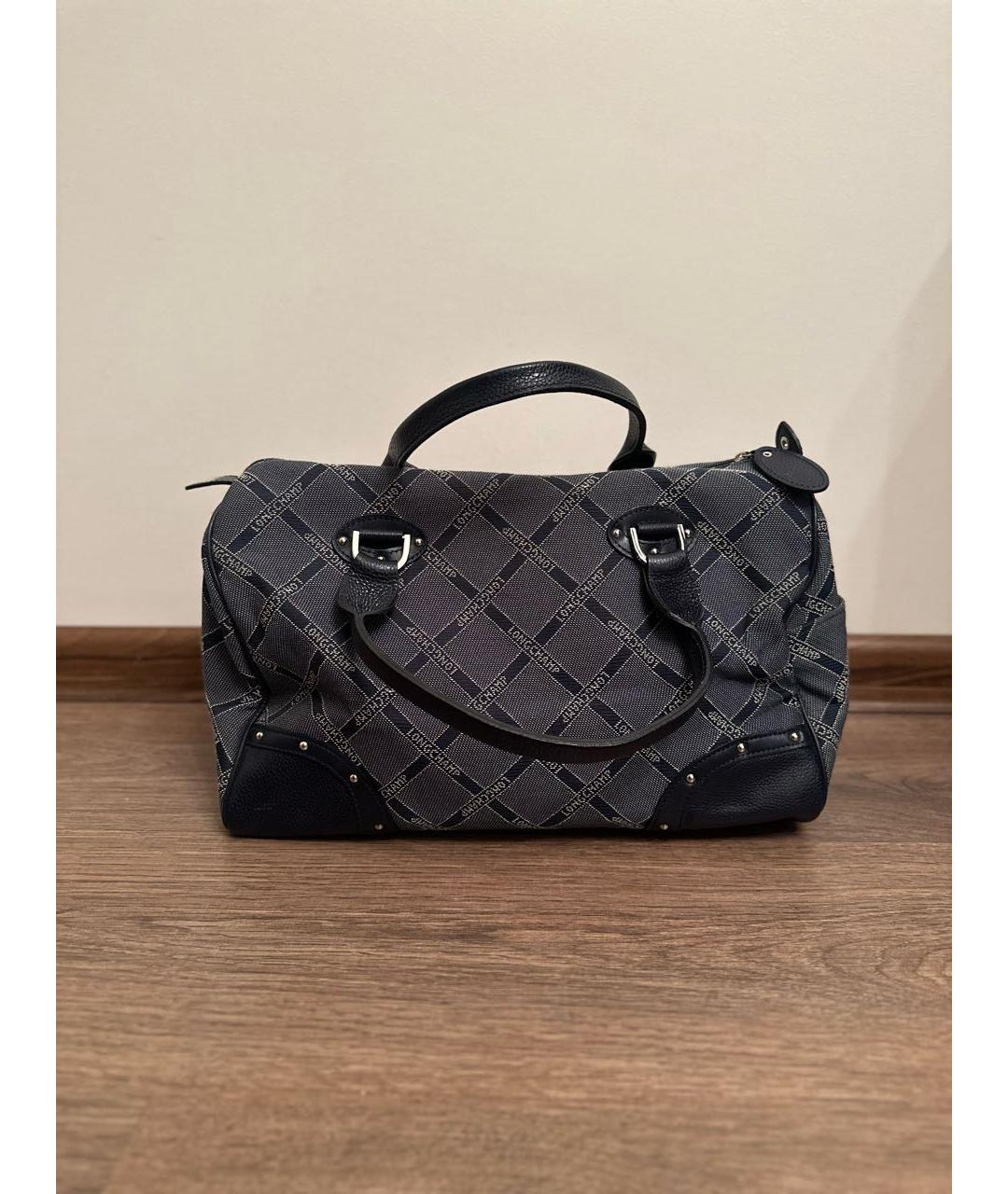 LONGCHAMP Темно-синяя сумка с короткими ручками, фото 9