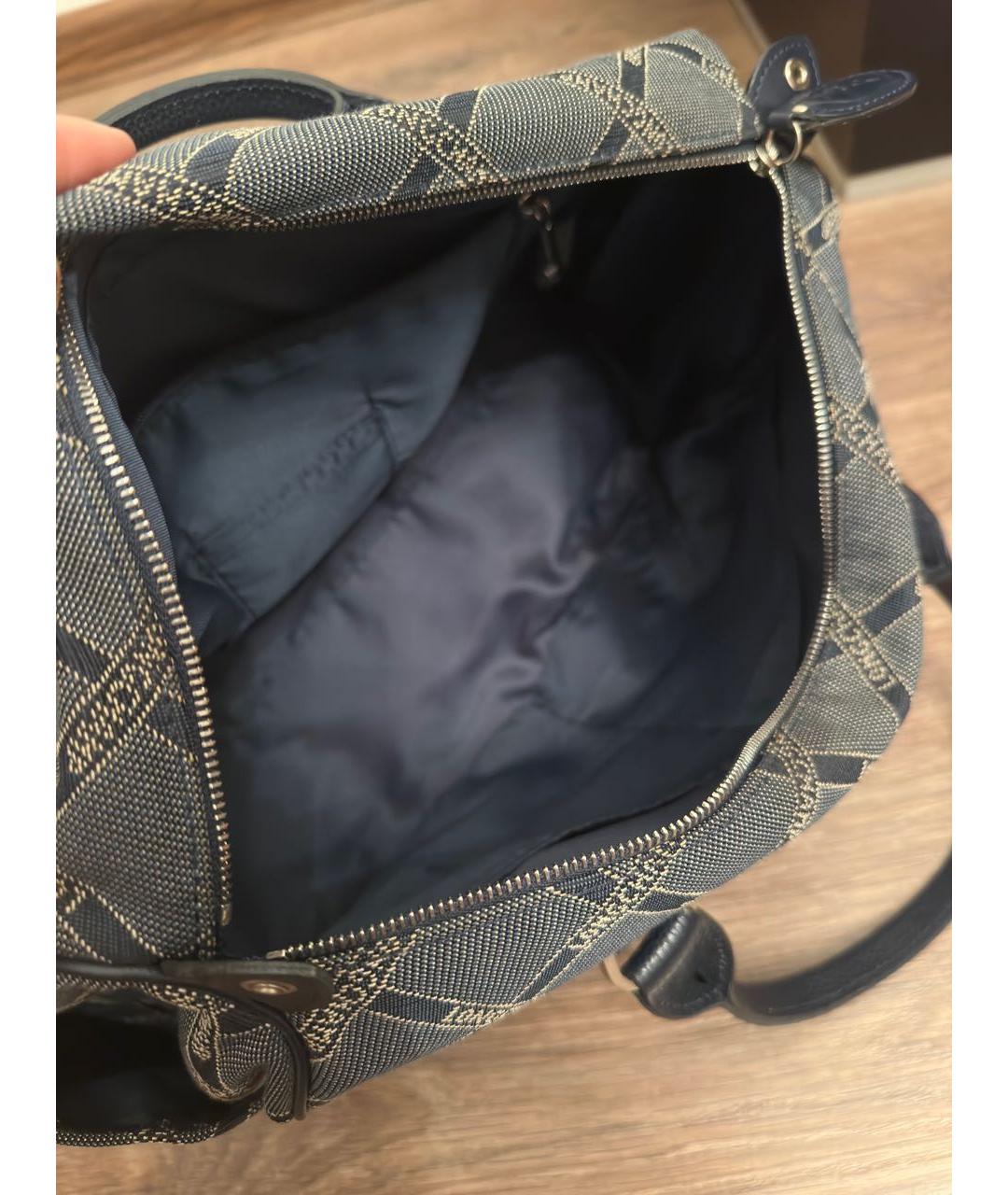 LONGCHAMP Темно-синяя сумка с короткими ручками, фото 4