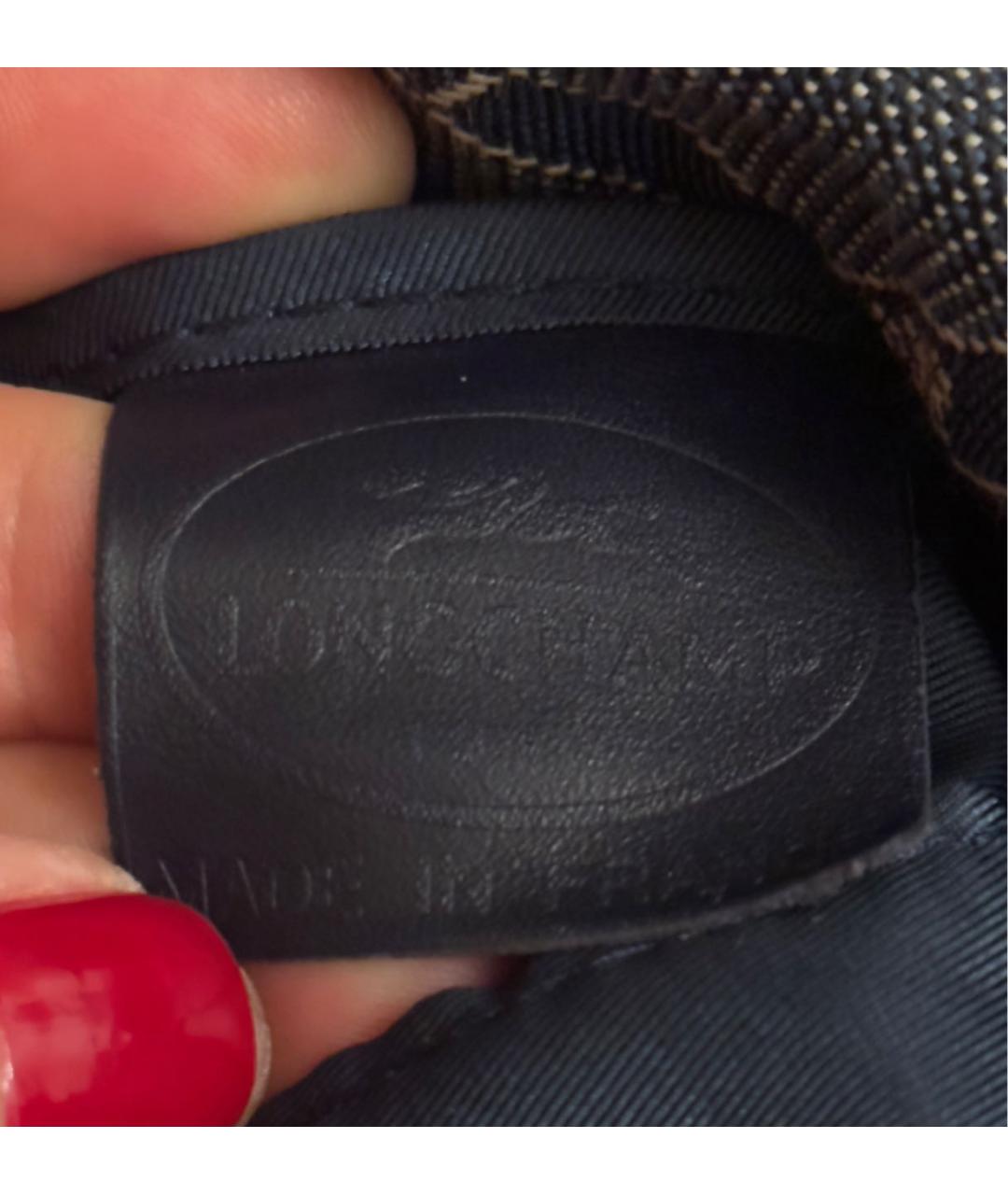 LONGCHAMP Темно-синяя сумка с короткими ручками, фото 6