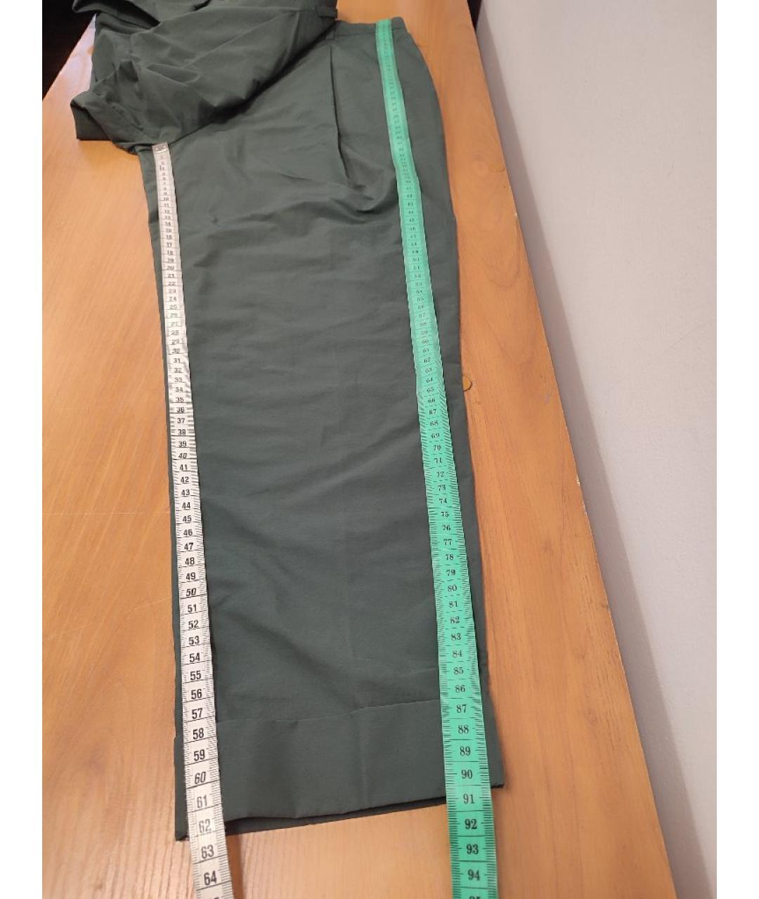 COS Зеленые хлопковые брюки широкие, фото 8