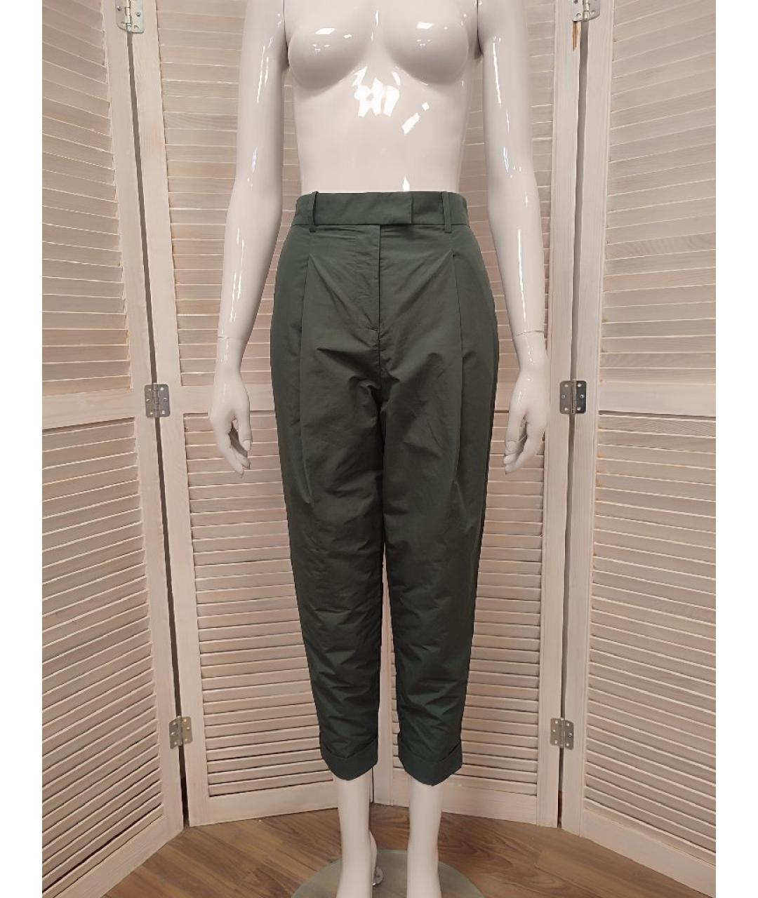 COS Зеленые хлопковые брюки широкие, фото 9