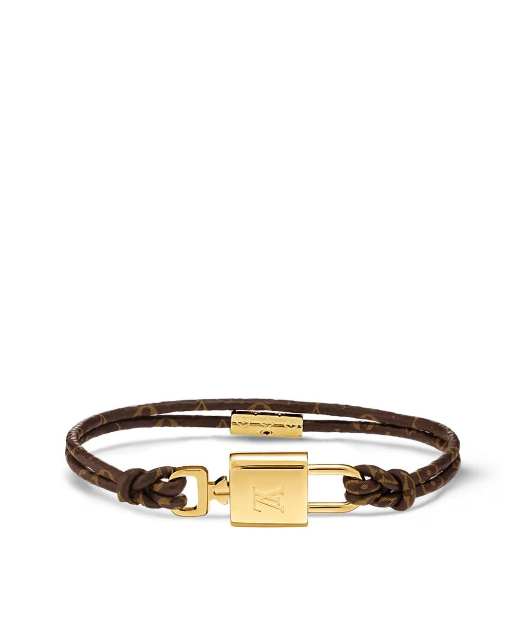 LOUIS VUITTON Коричневый металлический браслет, фото 1