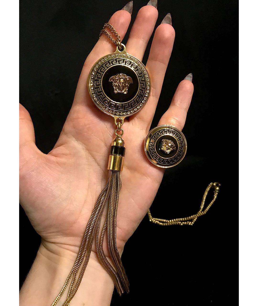 VERSACE Золотой металлический комплект, фото 7