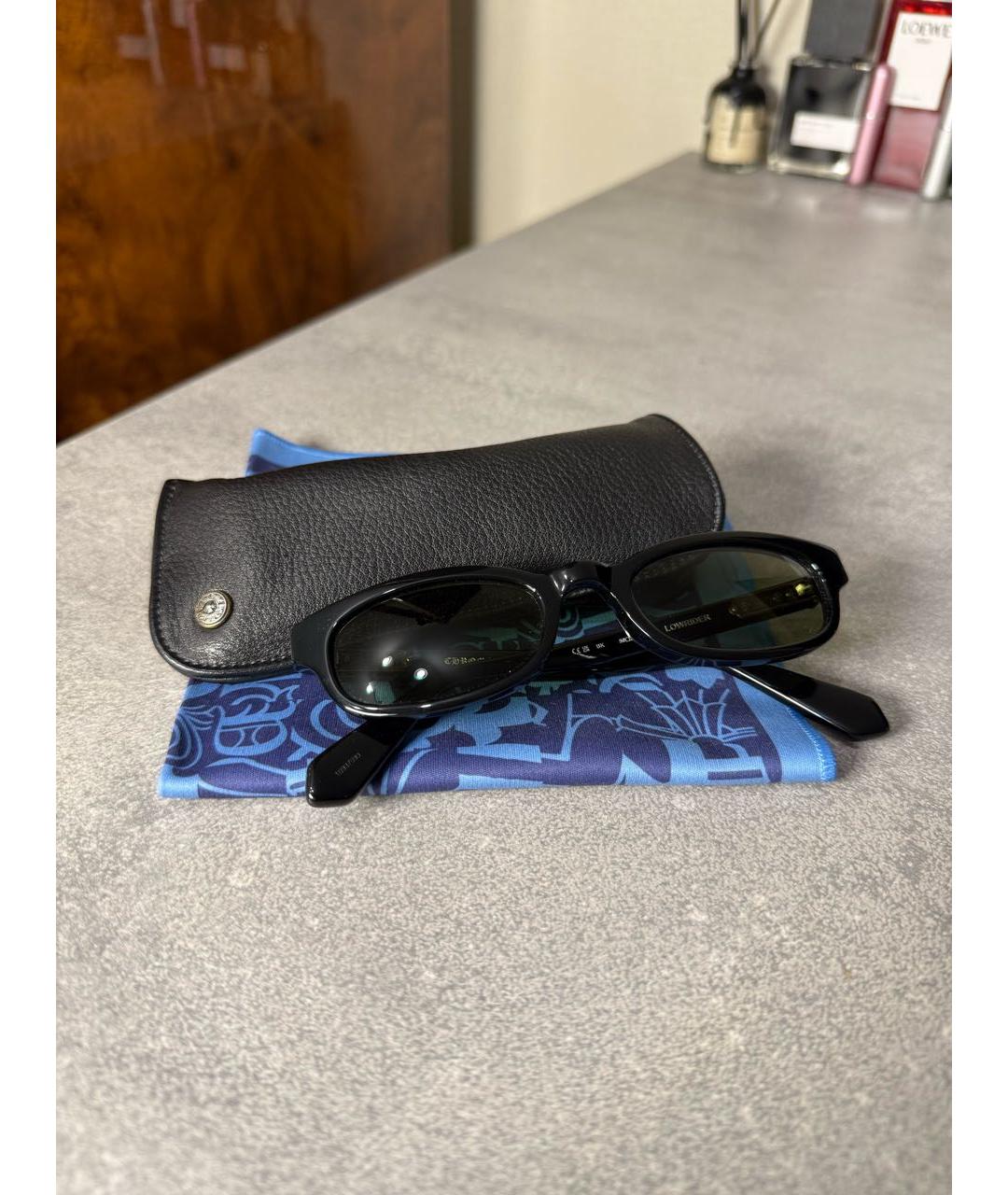 CHROME HEARTS Черные пластиковые солнцезащитные очки, фото 3